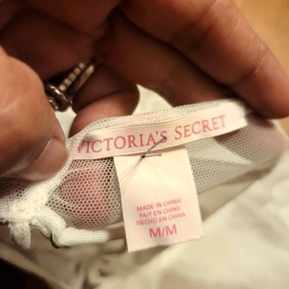 Victoria Secret Lace Lingerie White Size M - Picture 6 of 6